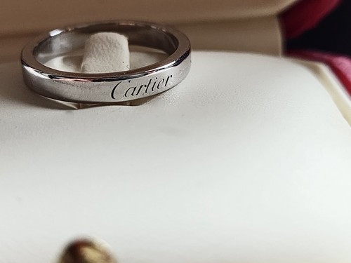 ANILLO ALIANZA PLATINO CARTIER TALLA 5,75 5,1gr - Imagen 4 de 14