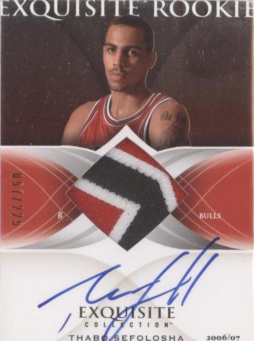 2006-07 Upper Deck Exquisite Collection - Thabo Sefolosha #53 - 1 of 2