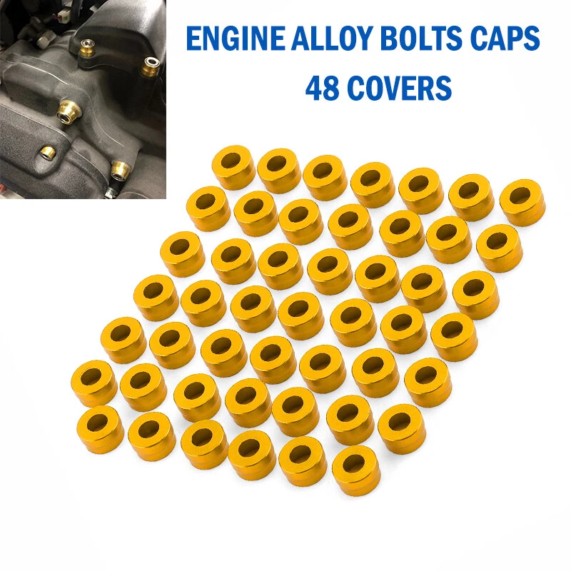 Motor Engine Bolt Caps Cover Set For Harley Touring Electra Street Glide Gold Foto 2 de 4