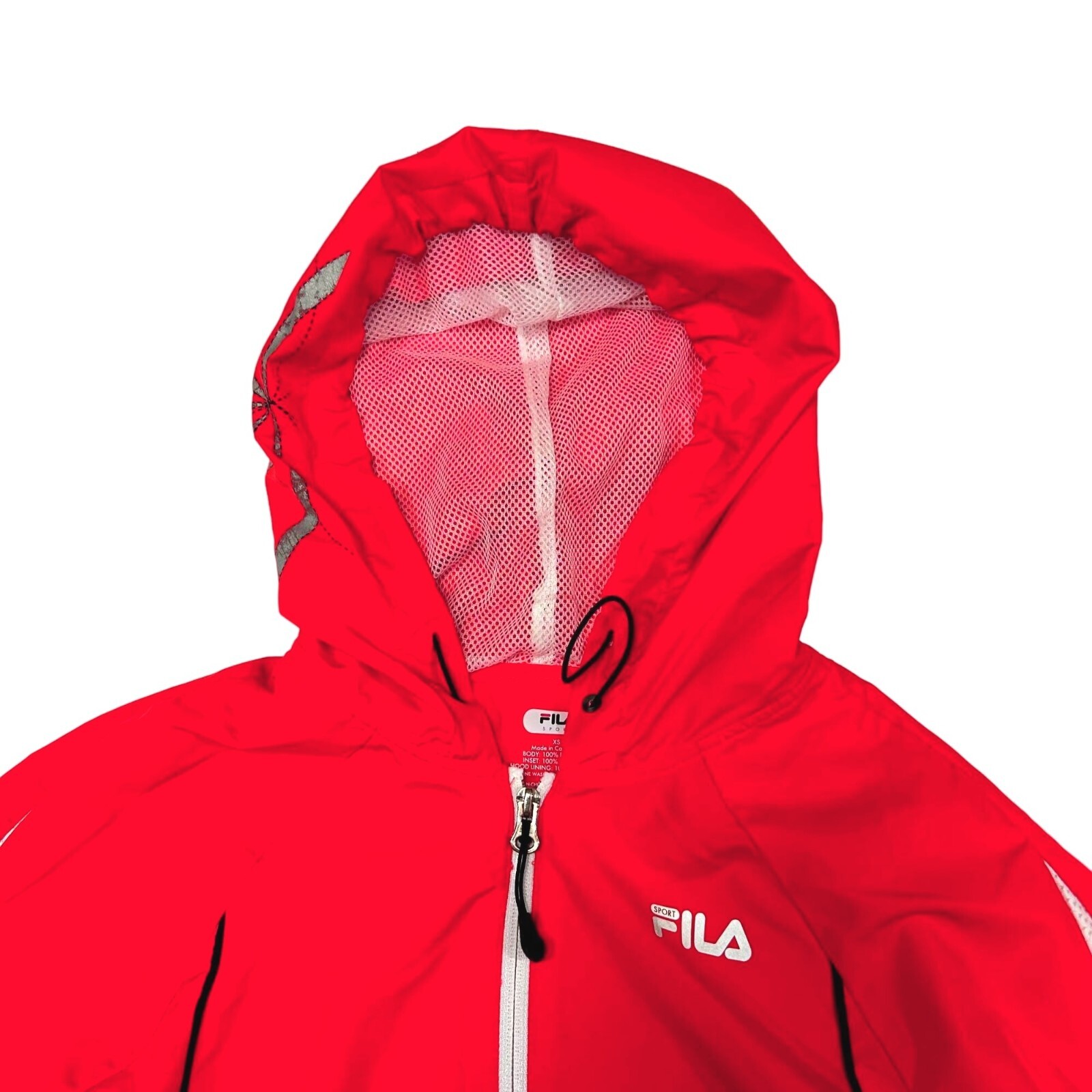 FILA Giacca con cappuccio da donna frangivento Taglia XS