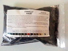 Finally Hair Building Fibers Black/Dark Brown/Medium Brown/Light Brown 456g 1lb.