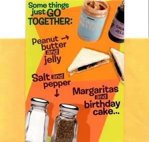 Funny Happy Birthday Margaritas Margarita Cake Go Together Hallmark Card Ebay