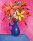 SEAN PATTY Original Fine Art Painting FLOWERS 4 Modern Canvas Contemporary