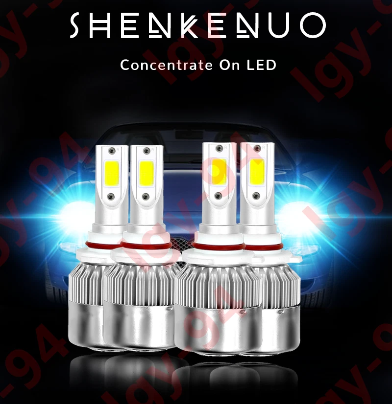 9005+9006 Combo Kit de Bombilla de Faro LED para Chevy Silverado 1500 2500 HD 001-2006 Foto 2 de 4