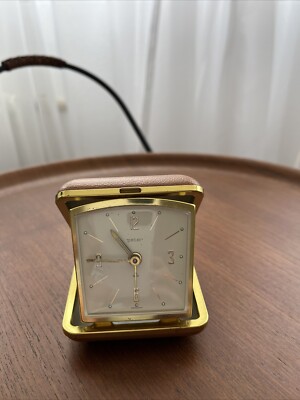 vintage reiseuhr mit wecker marke peter