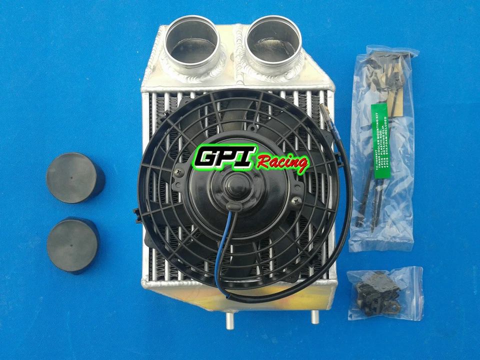 Intercool de montaje lateral de aluminio de 5" para ventilador Renault 5 R5 GT Turbo Super BC40 85-91 Foto 3 de 4