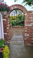 MANOR IRON METAL SINGLE GARDEN GATE 6ft TALL x 40" OPENING MADE TO MEASURE LARGE