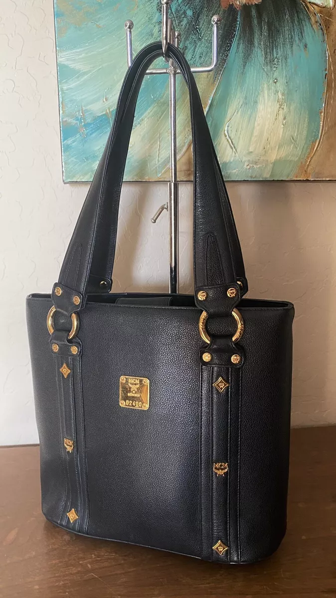 Vintage MCM leather tote bag blog.knak.jp