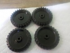 vintage tonka ford pickup truck set of 4 tires with black shine for parts