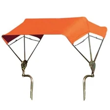 3-Bow Tractor Canopy with Frame Fender Mount 40" - Orange