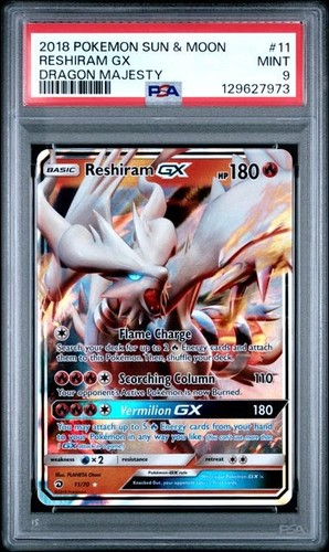 Reshiram-GX graded PSA 9 for sale on eBay