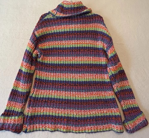 Maglione girocollo Forever 21 righe manica lunga maglia uncinetto taglia MEDIA - Foto 9 di 10