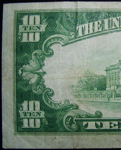 1929 UNITED STATES Ten Dollar $10 National Currency Fed Res Bank Note LOOK - Picture 6 of 24