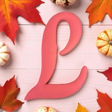 Pink Initial Letter  L'  Bogg Bag beach charm tote bag charm New 4 in length