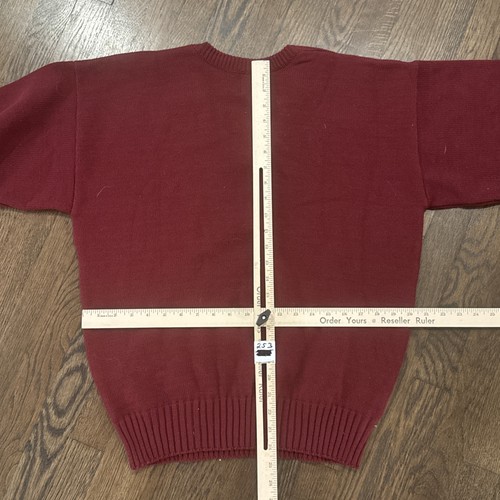 Washington Redskins Sweater Medium Cliff Engle Red Mens Vintage - Picture 5 of 5