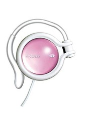 JVC HP-AL102-WP Open-Type On-Ear Headphones Ear-Hook White Ruby Pink NEW