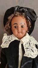 Rara Magnifica Antica Bambola Marrone Collezione Mulatto Simon Halfig 1039 con Scatola