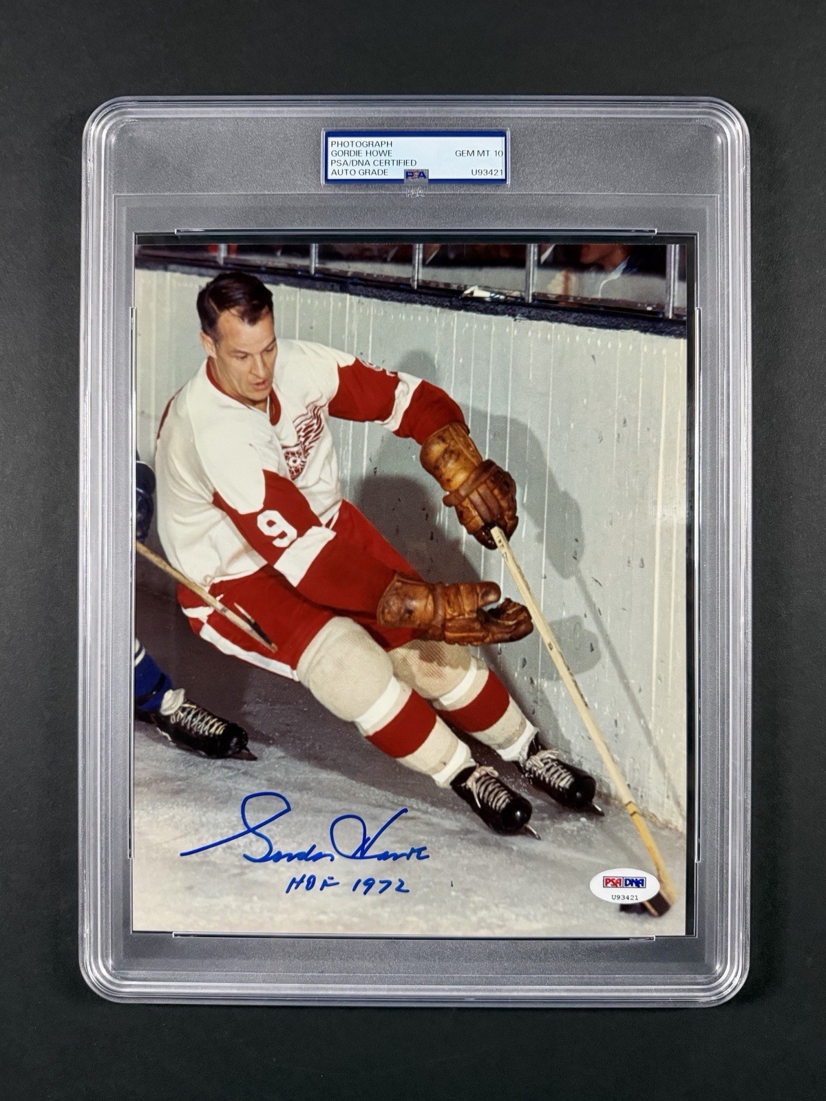 Gordie Howe Autographed Signed (Mr Hockey) AUTO 8x10 Sealed PSA SLABBED Photo PSA 10 