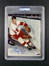 GORDIE HOWE (Mr Hockey) Autographed AUTO 8x10 Sealed PSA SLABBED Photo 🔥 PSA 10