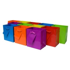 OccasionALL Small Gift Bags Assorted Colors, Mini Paper Bags with Handles for...