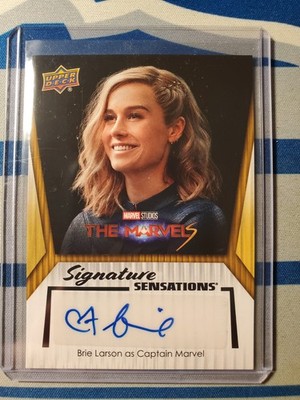 2024 UD Marvel Studios Series 2 Brie Larson As Captain Marvel Auto SS-LA SP Rare