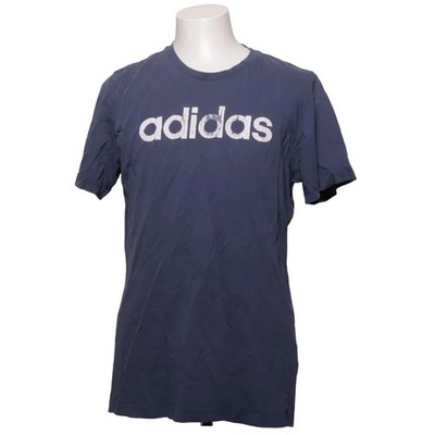 Adidas, T-shirt, Größe: L, Blau, Baumwolle, Print, Damen #aRn