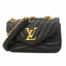 Auth [5pc3250] LOUIS VUITTON Shoulder Bag New Wave Chain Bag PM M20687 Noir ...