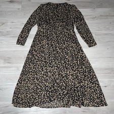 Tommy Hilfiger Crossover-Hem Midi Dress 14 Floral Cottagecore Feminine Designer 
