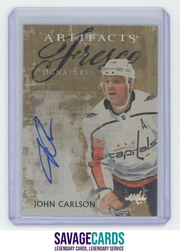 2024-25 Upper Deck Artifacts Fresco Signatures John Carlson Auto #FS-JC