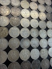German 5 Reichmark silver coins x1 Reichsmarks