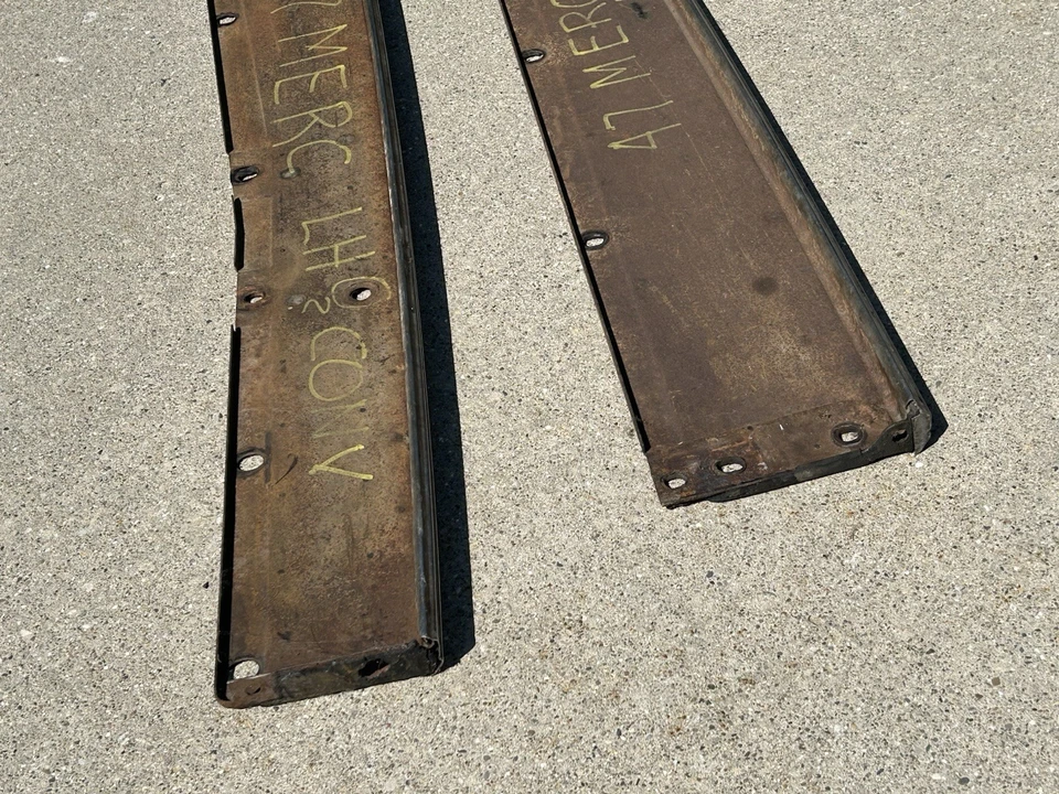 1946 1948 Mercury подножки w отделки пара R & L оригинальный молдинги изящный! - Изображение 4 из 4