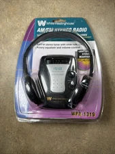 White-Westinghouse AM/FM Stereo Radio Tuner WPR-1319 W/ Headphones NOS *READ