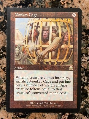 MTG Monkey Cage x1 Mercadian Masques, Magic the Gathering