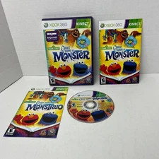 Sesame Street Once Upon a Monster Kinect Xbox 360 Video Game Complete