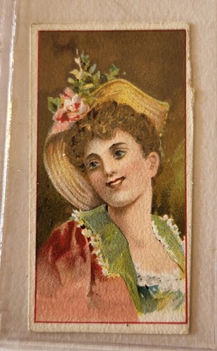 VERY RARE 1899 CLB Proof set x12 Pretty Girls Richmond Cavendish cigarette cards - Picture 10 of 18