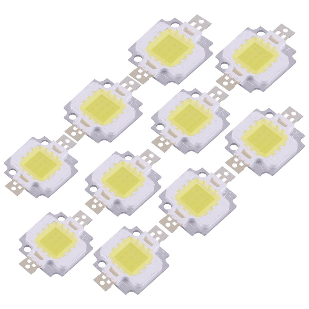 Puce LED COB 10W pour réparer un spot grillé sans tout remplacer lot de 10