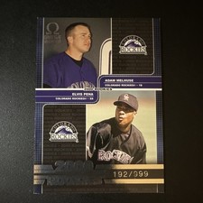 Pacific Omega Adam Melhuse Elvis Pena Rockies Rookie#254 Serial Numbered 192/999