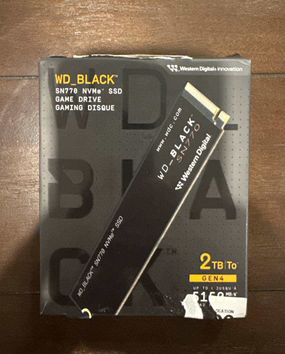 内蔵型SSD Western Digital WDS200T3X0E M.2 NVMe 2TB Western Digital 2TB WD_BLACK SN770 NVMe SSD - WDS200T3X0E