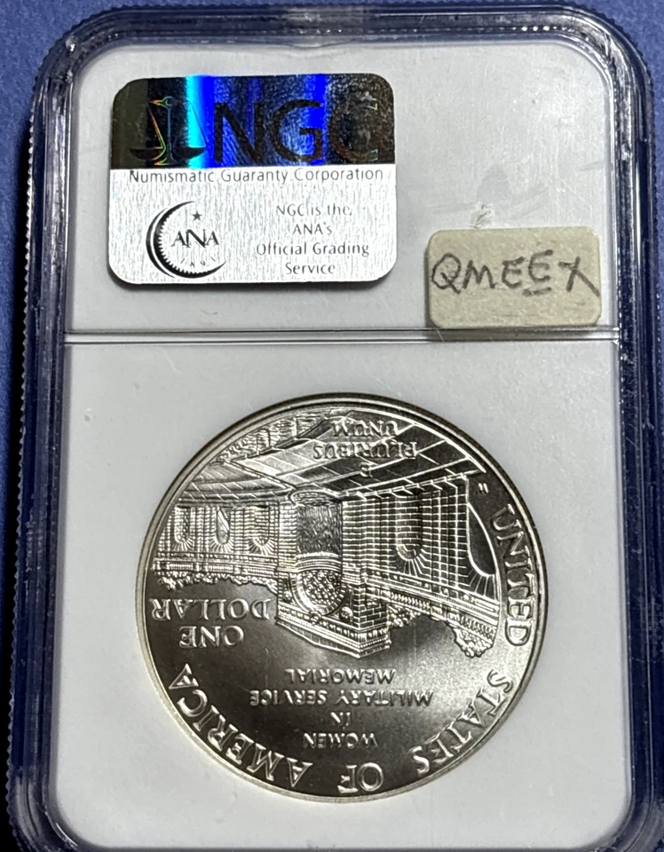 1994-W $1 Women Veterans Memorial Commemorative Dollar NGC MS69 - Image 3 of 3