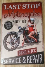 8"X12" Metal Sign Wall Art   Man   Cave  Garage Repair Service Car Motorcycle