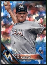 2016 Topps #226 Brian Ellington Chrome Sapphire 65th Anniversary Edition