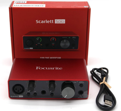 Focusrite Scarlett Solo 3rd Gen 2 Channel USB Audio Interface
