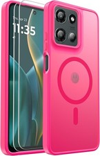 For Motorola Moto G 5G 2025 Magnetic Shockproof Case Cover  Screen Protector