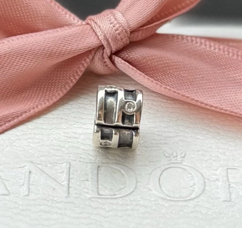 Original Pandora Clip Element abstrakt 925 silber #790291CZ - Bild 2 von 2