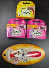 BIC Soleil 14 Blades Cartridge Shaver Refills & Schick Quattro Women Razor