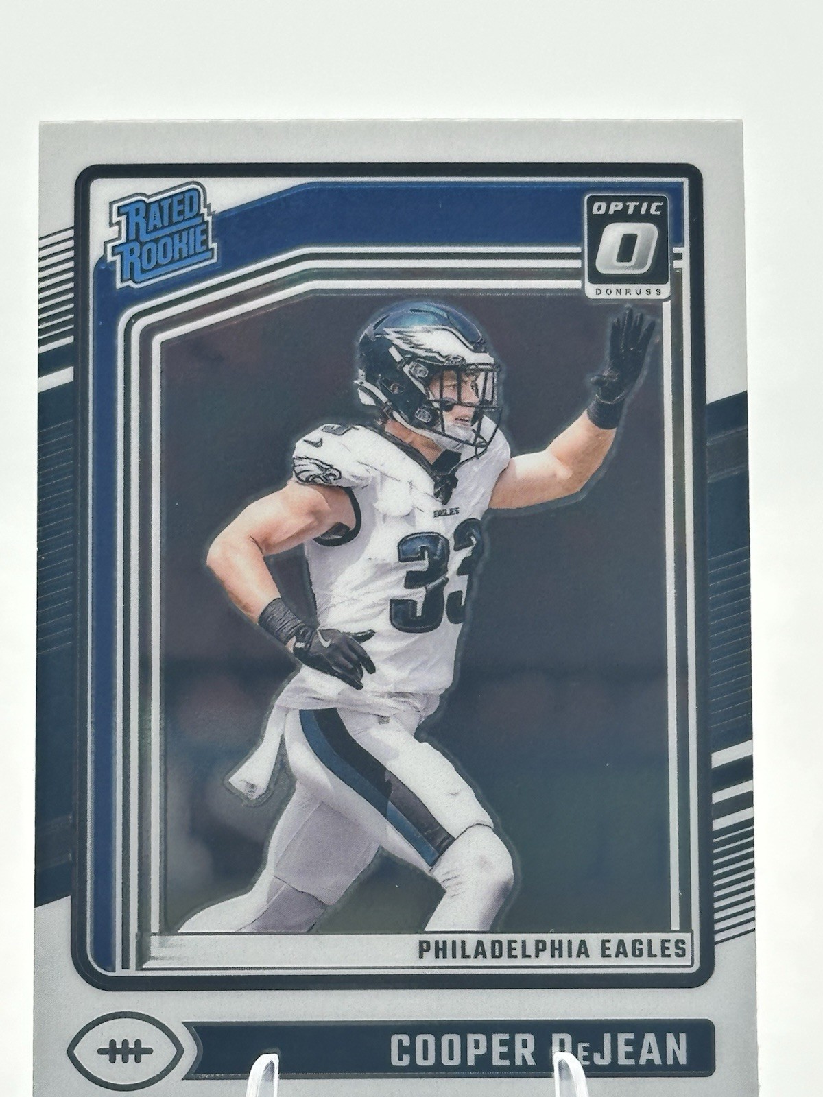 2024 Panini Donruss Optic - Rated Rookie Cooper DeJean #221 Holo Prizm (RC)