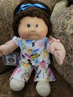 Cabbage Patch Kid, OK Factory Girl With Brown Eyes,  Cute!