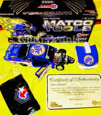 NHRA V Gaines  RARE  PRO STOCK Drag Racing Car TEAM MILLER LITE Diecast 1:24