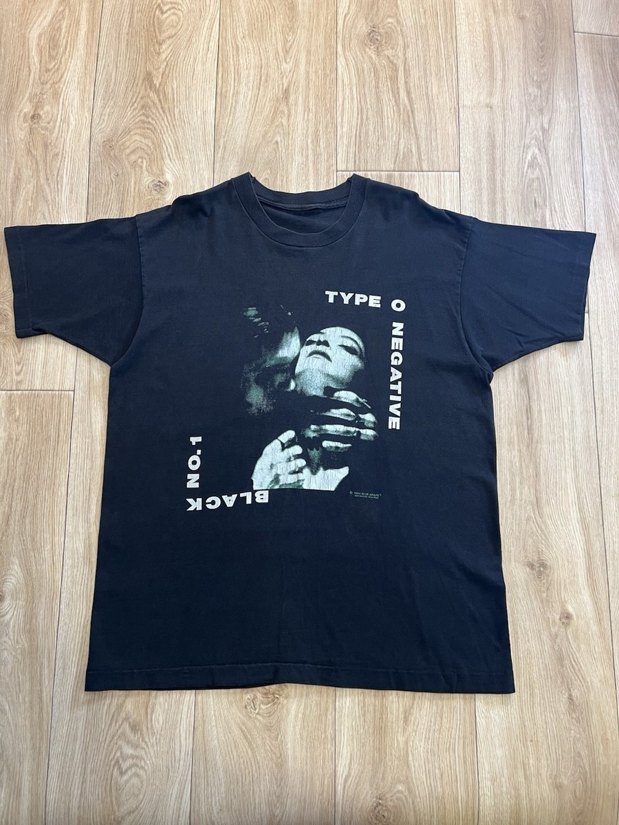 Vintage 90s TYPE O NEGATIVE BLACK T-Shirt Size XL Blue Grape 1994  Metal