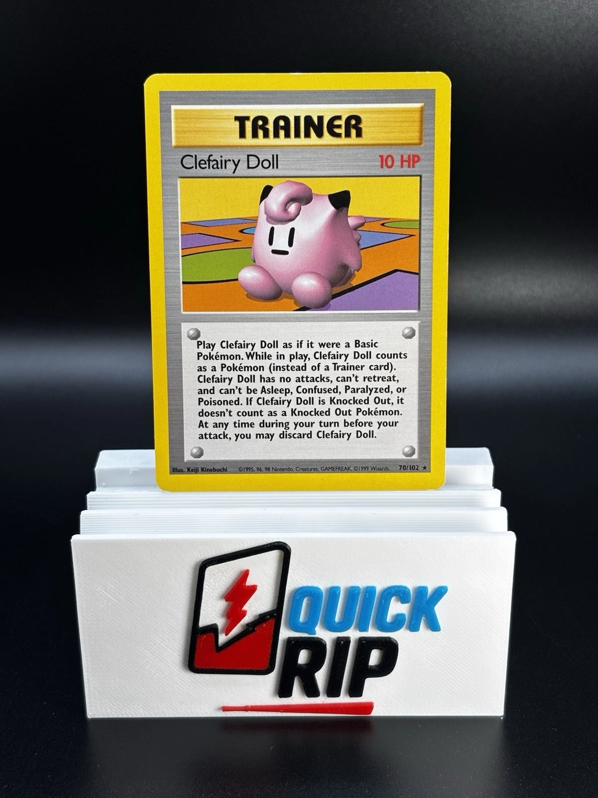 Pokemon TCG Clefairy Doll 70/102 Base Set Trainer LP $1 Shipping!